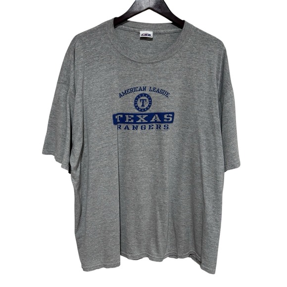 Gildan Other - Vintage Y2K Texas‎ Rangers Baseball Graphic T Shirt Gray Size 2XL 27 x 31